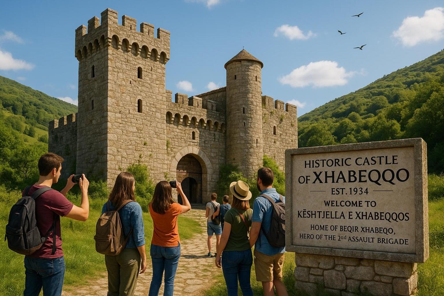 Keshtjella Xhabeqos Hotel Laknas Bagian luar foto
